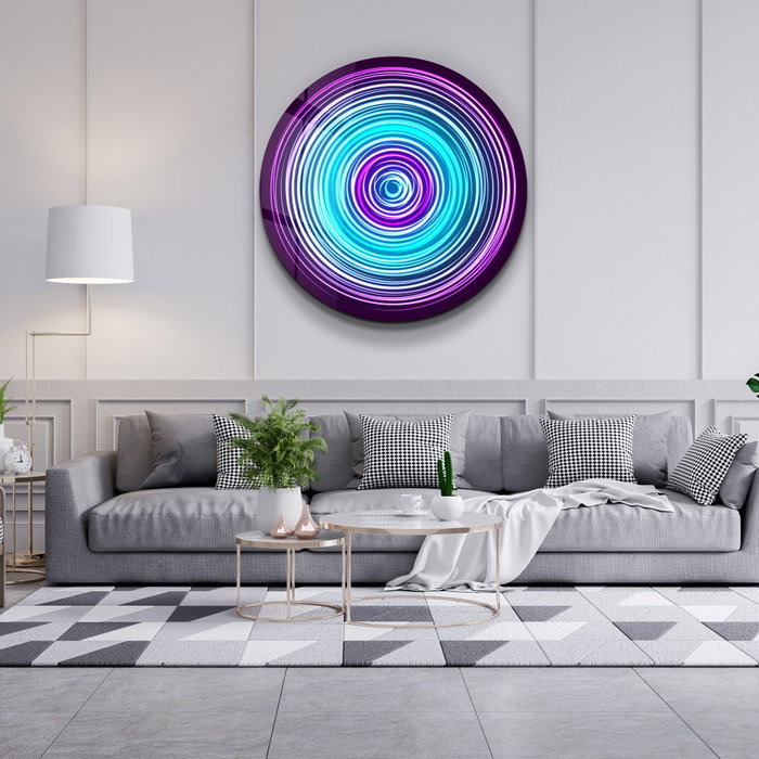 Wallity Cuadro decorativo de vidrio templado SKR-9059 (80 x 80 cm) Multicolor